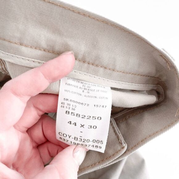 Lee Performance Khakis Mens Straight Leg High Rise Light Wash Tan Pants Size 4 - Picture 4 of 10